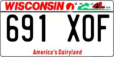 WI license plate 691XOF
