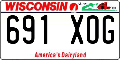 WI license plate 691XOG