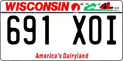 WI license plate 691XOI