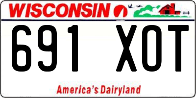WI license plate 691XOT