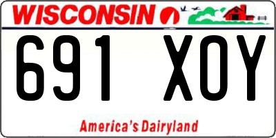 WI license plate 691XOY