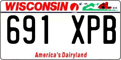 WI license plate 691XPB