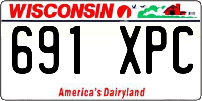 WI license plate 691XPC