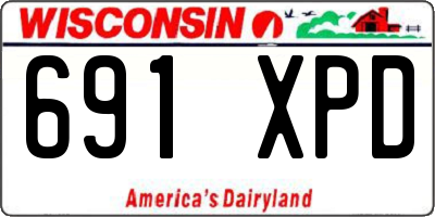WI license plate 691XPD