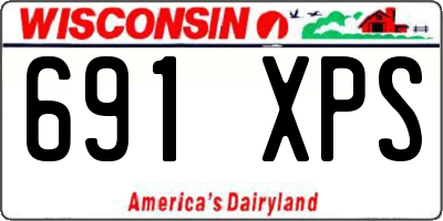 WI license plate 691XPS