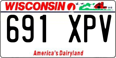WI license plate 691XPV