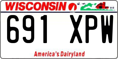 WI license plate 691XPW