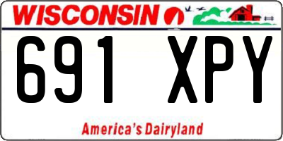 WI license plate 691XPY