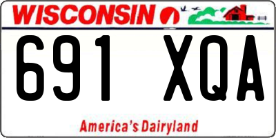 WI license plate 691XQA