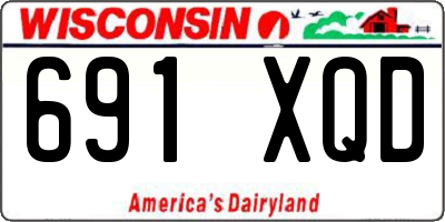 WI license plate 691XQD