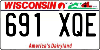 WI license plate 691XQE