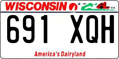 WI license plate 691XQH