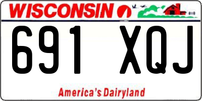 WI license plate 691XQJ