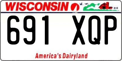 WI license plate 691XQP