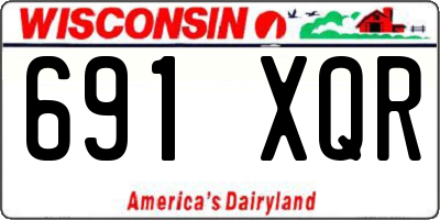 WI license plate 691XQR