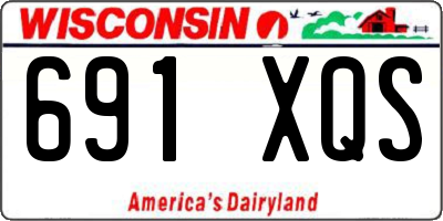 WI license plate 691XQS