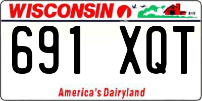 WI license plate 691XQT