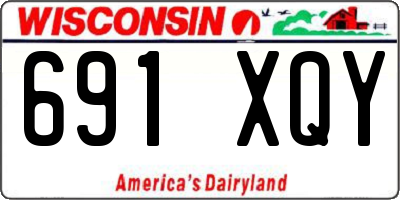 WI license plate 691XQY
