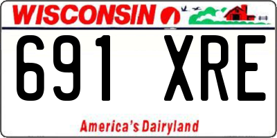 WI license plate 691XRE