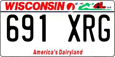 WI license plate 691XRG