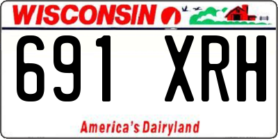 WI license plate 691XRH