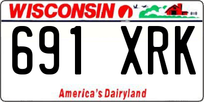 WI license plate 691XRK