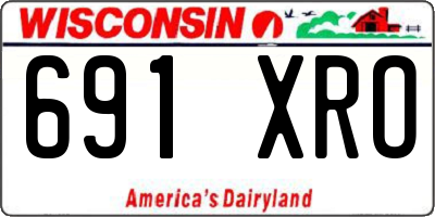WI license plate 691XRO