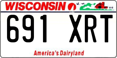 WI license plate 691XRT