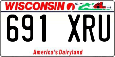 WI license plate 691XRU