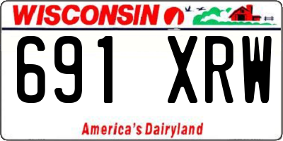 WI license plate 691XRW