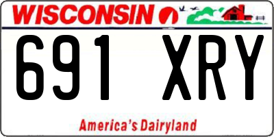 WI license plate 691XRY