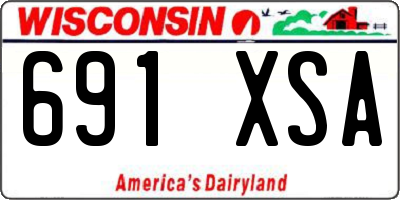 WI license plate 691XSA