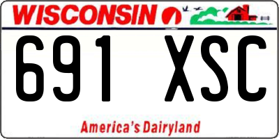 WI license plate 691XSC