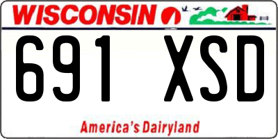 WI license plate 691XSD