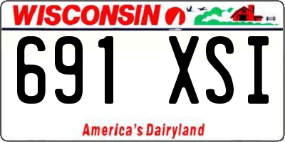 WI license plate 691XSI