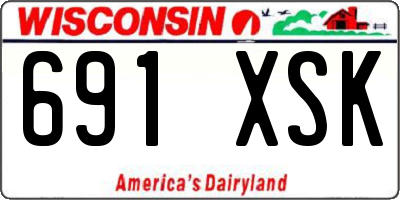 WI license plate 691XSK