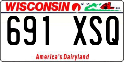 WI license plate 691XSQ