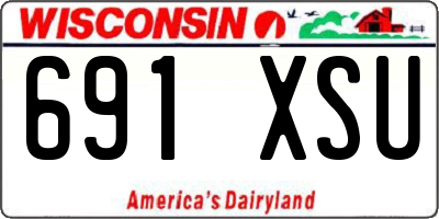 WI license plate 691XSU