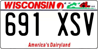 WI license plate 691XSV
