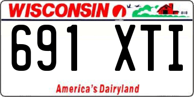 WI license plate 691XTI
