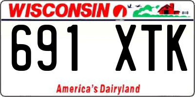 WI license plate 691XTK