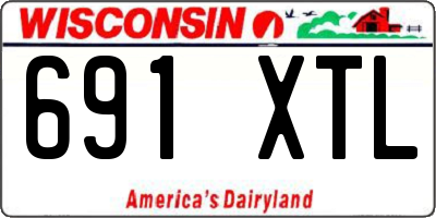 WI license plate 691XTL
