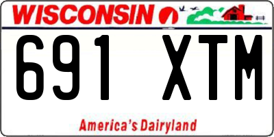 WI license plate 691XTM