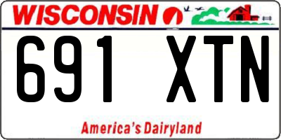 WI license plate 691XTN