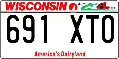 WI license plate 691XTO