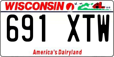 WI license plate 691XTW