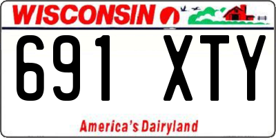 WI license plate 691XTY