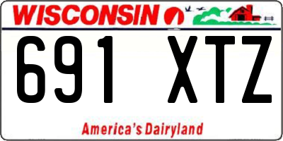WI license plate 691XTZ