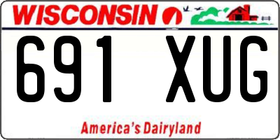 WI license plate 691XUG