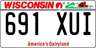 WI license plate 691XUI
